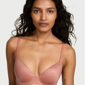 Victoria's Secret Leopard Print Bra in Brown